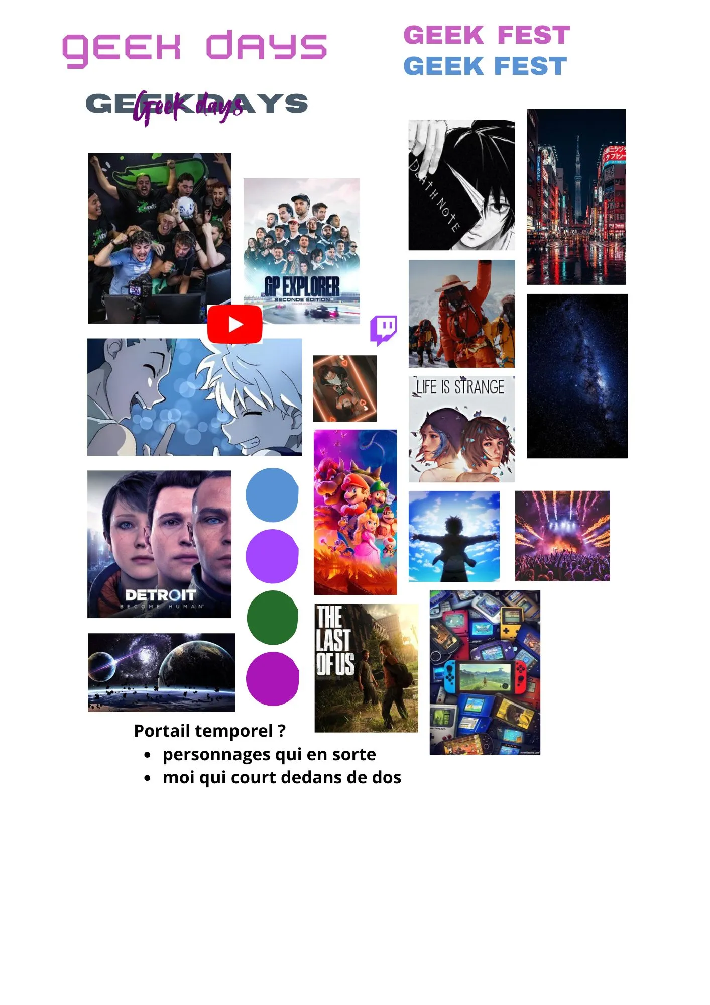 Moodboard Affiche Geek Fest