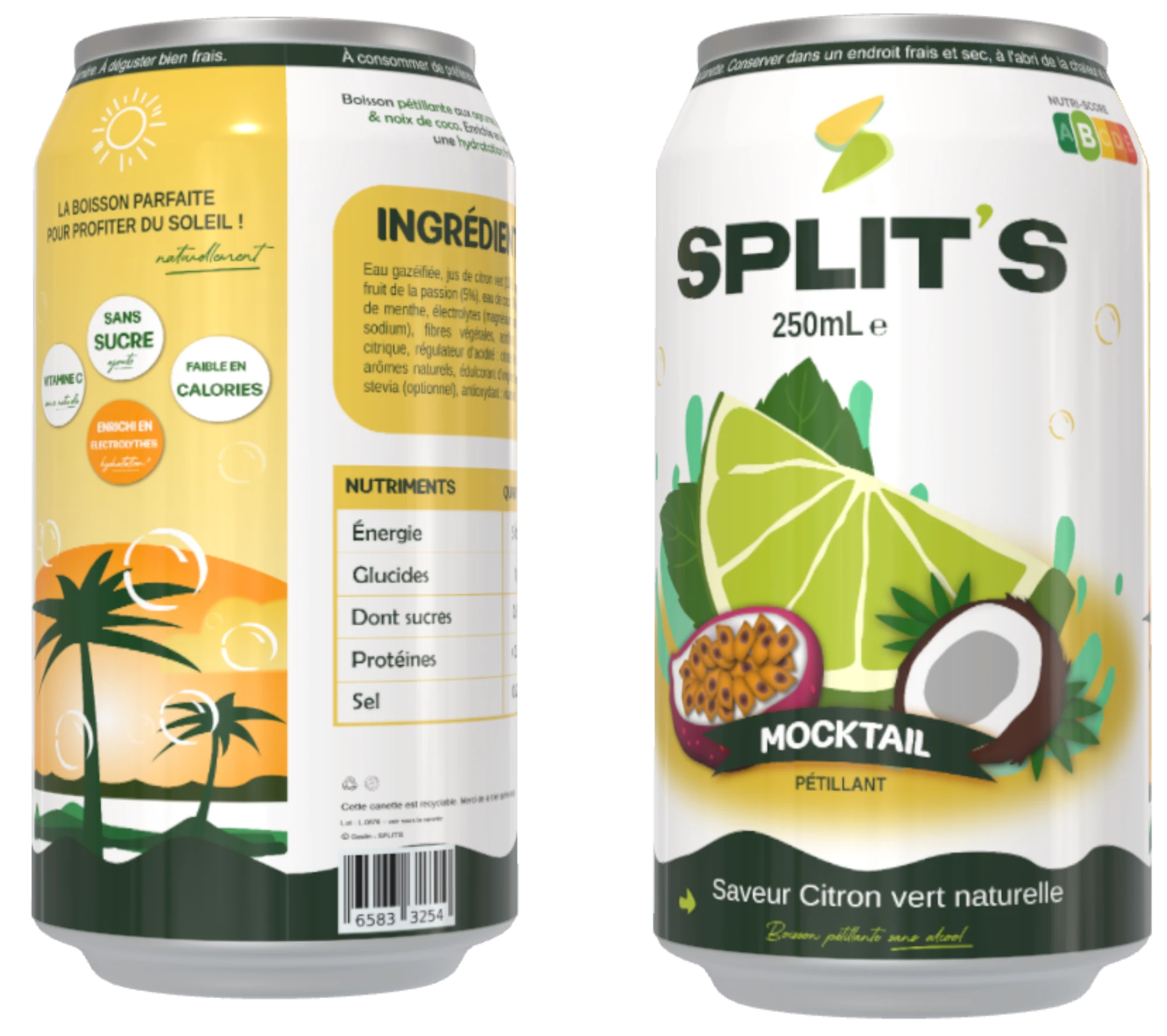 Mockup 3D canette SPLIT'S